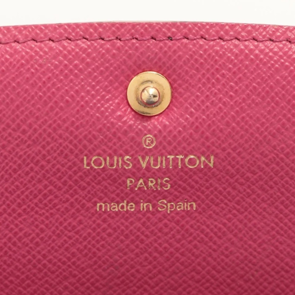 Louis Vuitton Monogram Bloom Flower Portefeuille Emilile Wallet Pink - Picture 8 of 10